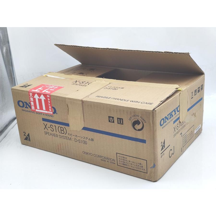 箱いたみあり 未使用 ONKYO X-S1(B) 本体×1 スピーカー×2 リモコン×1