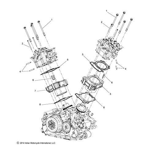 オンライン販売中 インド製二輪車シリンダーヘッドガスケット、フロント、OEM純正部品5813878個1個