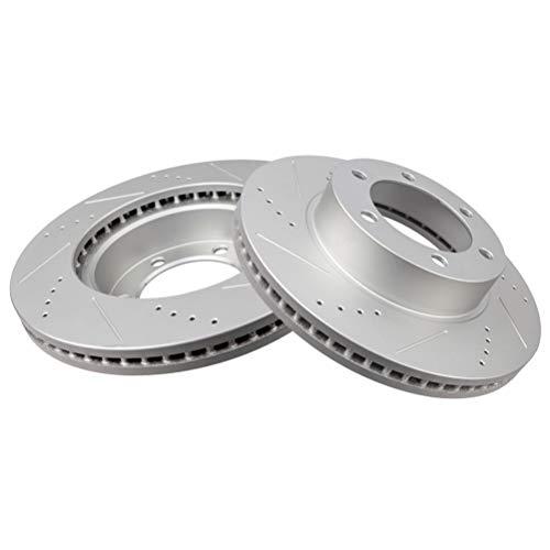 BRAKEUS 6 Lugs D/Sブレーキローターキットフロントベント交換 (20012007年トヨタ・セコイア用、20002006年