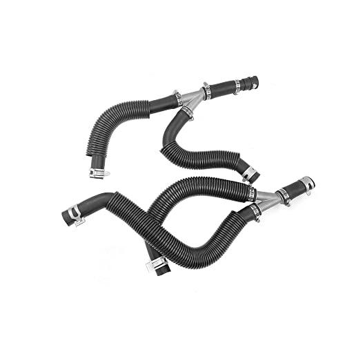 HVACアルミYパイプヒーターホースアッセンブリー2個2008 2009 2010フォルクスワーゲン・ロータン・ダッジ・グランドキャラバン