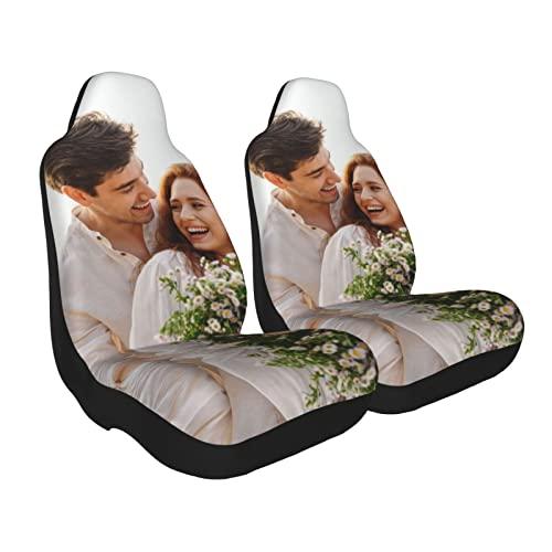 カスタムカーシートカバー、自分だけのイメージカーインテリア装飾オートシートカバー2枚セット、ユニバーサルフィットモストビークル、カー、セダン