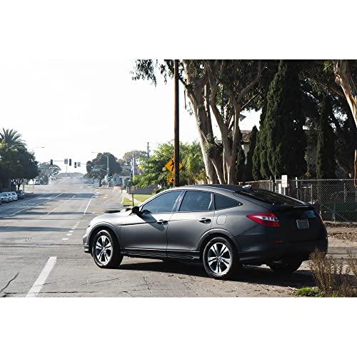 Tinybot Matte Pearl Metal Black Car Wrap with Air Release Technology 5