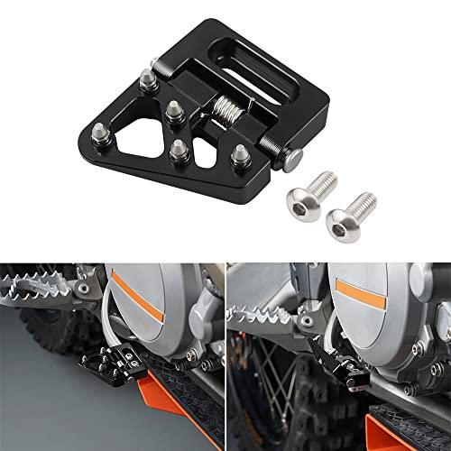 NICECNC Black Folding Brake Pedal Tip&Kickstand Side Stand Pad Kit KTM