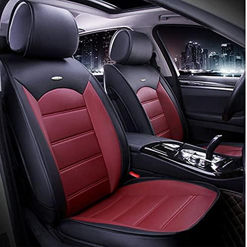 BPOOBPカーシートカバースバルWRX WRX STI PU革防水シートクッション5座フルセットカラーブラックレッド