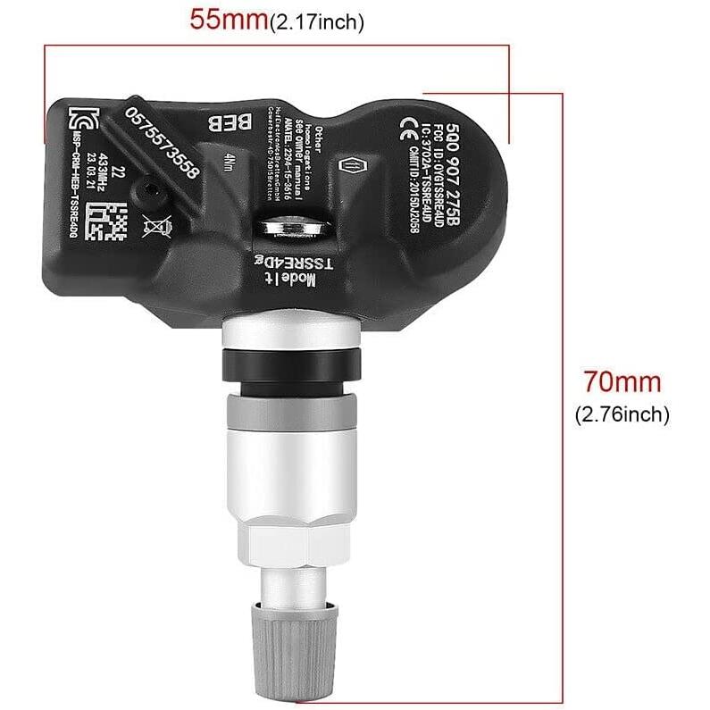 定番のお歳暮＆冬ギフト DIPMOTOR 5 Q 0907275 Bタイヤ空気圧センサー433 MHz TPMSポルシェ・マクラーレンVWアウディに対応5 Q 0907275 4セットに代わる