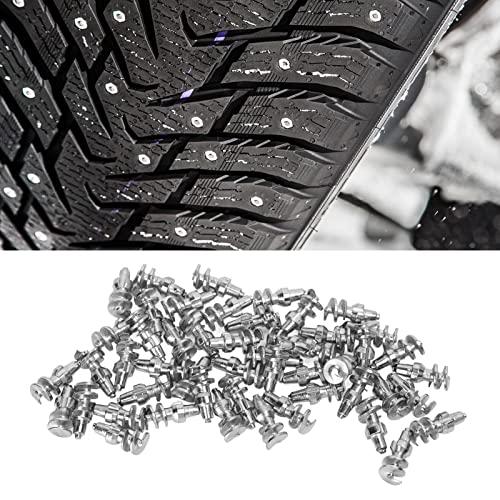 アラモックス50 PCSタイヤスタッズねじ付き滑り止めタングステン鋼アルミタイヤスタッドねじ付きタイヤスタッドスノースパイク (オートトラック