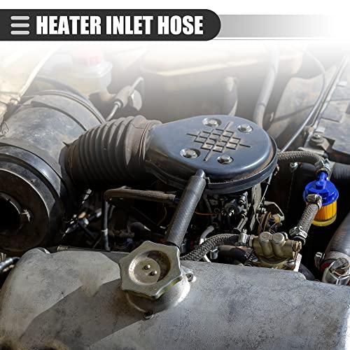 モトフォルティHVACヒーターホース、ヒーターユニットインレットホースコントロールバルブ、日産タイタン用5.6 L 20062015、ゴム