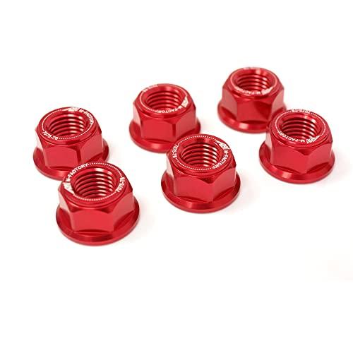 料無料 Autobahn 88 Motorcycle Sprocket Nut Ducati Monster 620 2003-2006 (Red) 対応ドレスアップキット (6個セット)