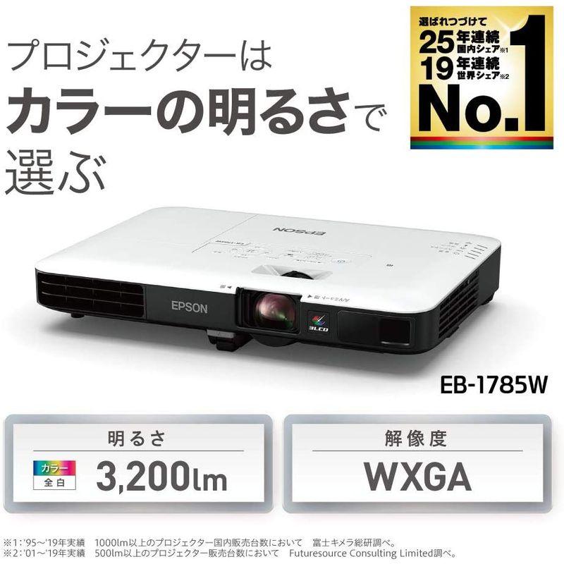 EPSON　プロジェクター　EB-1785W　3,200lm　WXGA　1.8kg