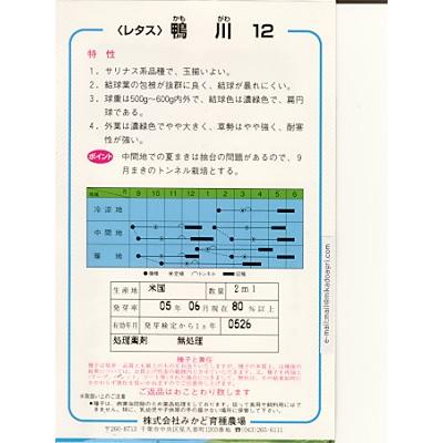25 Off レタス種 ミカド 鴨川１２ ミカドのレタスです 種のことならお任せグリーンデポ Chihiroyasuhara Com