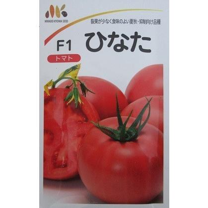 トマト種　Ｆ１ひなた　　みかど協和の大玉トマト品種です。（中袋）