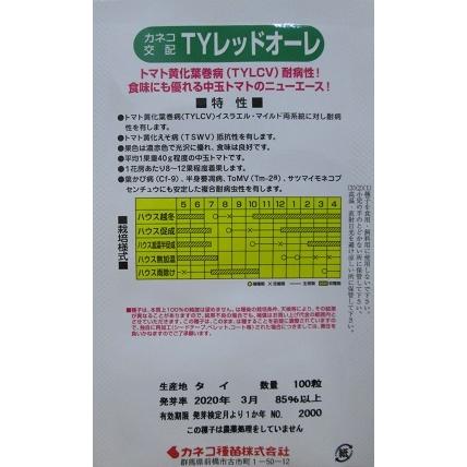 ウルトラ！ カネコ交配　ＴＹレッドオーレ　カネコ種苗の中玉トマト品種　１０００粒 【F3431127288】(17250円)