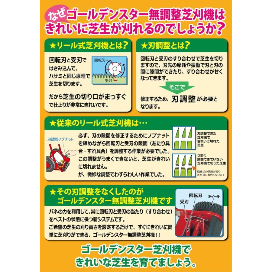 手動式芝刈り機 ナイスバーディーモアーDX GSB-2000NDX」キンボシ