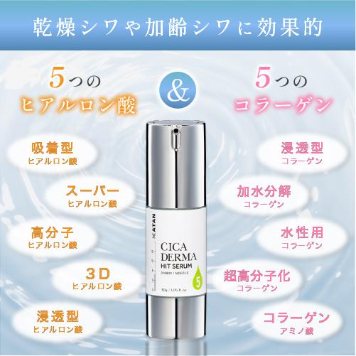 【新品未開封】KATAN CICA DERMA HIT SERUM5 3本セット KATAN（カタン） KATAN Cica ダーマヒットセラム5 30g : KATAN公式