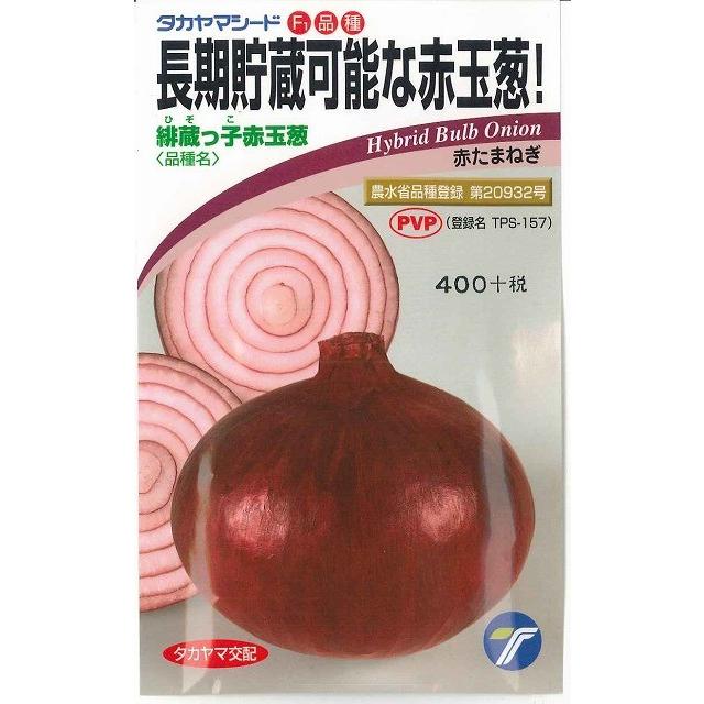 玉葱 たまねぎ 緋蔵っ子赤玉葱 3ml(約280粒) （株）タカヤマシード