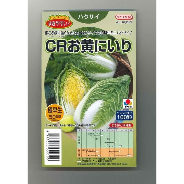 白菜 CRお黄にいり ペレット100粒 タキイ種苗（株） : グリーンロフト