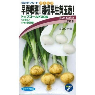 トップゴールド305 タマネギ 種子 タカヤマシード 2dl 1缶 たまねぎ トップゴールド305 3ml (約380粒)（株）タカヤマシード
