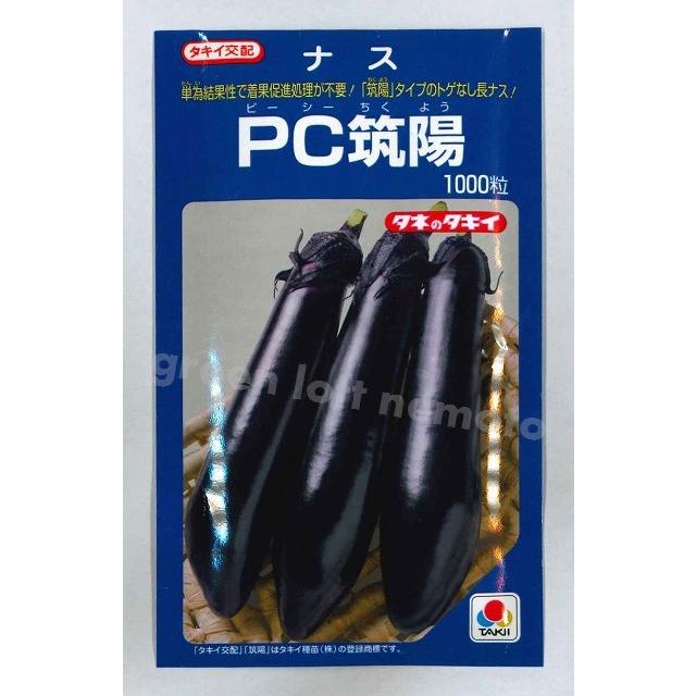 なす PC筑陽 1000粒 タキイ種苗（株） : グリーンロフトネモト - 通販