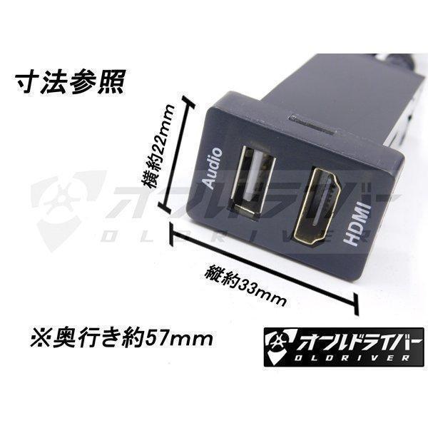 トヨタ汎用 増設ポート HDMI AUDIO 小 スイッチホールパネル 33x22 youtube 映画鑑賞 音楽入力｜green-natural｜02