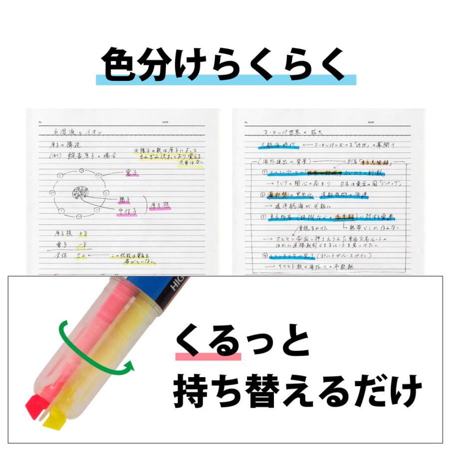TWO TONE 蛍光ペン 5本セット 蛍光色 マーカー 描画 ペン 文具 オフィス 学校ペイント highlighter おしゃれ かわいい キュート |  | 03