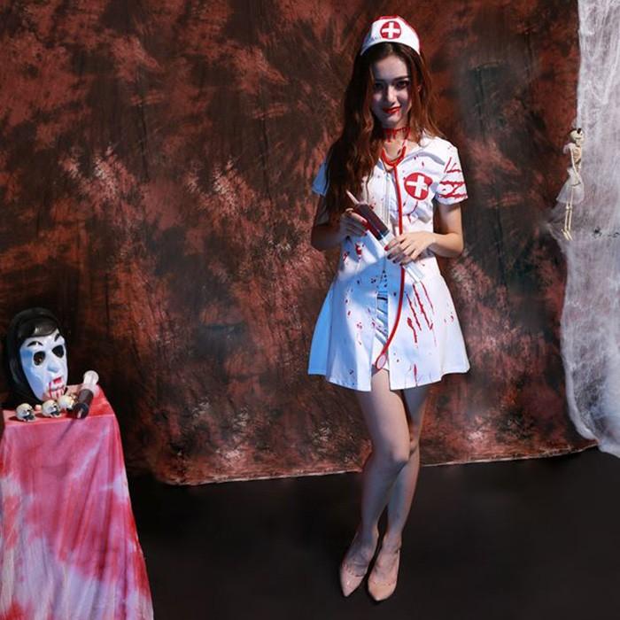 ハロウィン 衣装 コスプレ ナース服 ゾンビ ナース 可愛い 血まみれ 血
