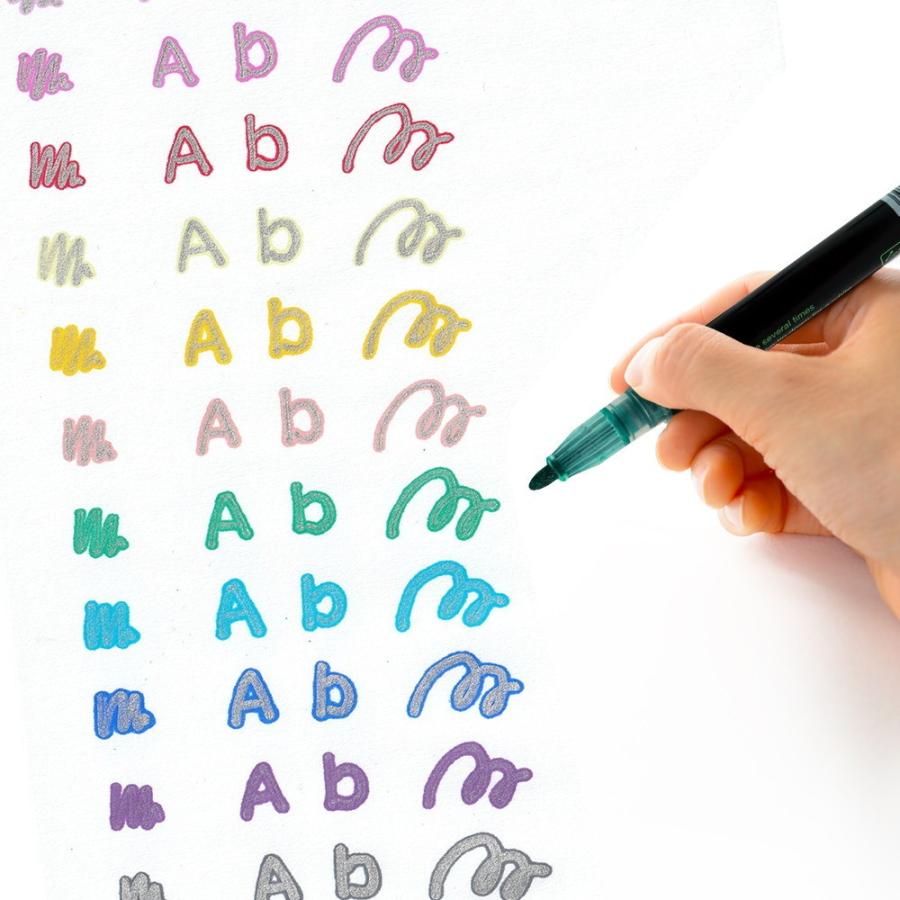 ふちどり風文字が書ける アウトラインペン 12色セット 内枠 メタリックペン ウォータープルーフ カラーペン メッセージカード プレゼント クリスマス 年賀状 Outlinepen Gs Green Shower 通販 Yahoo ショッピング