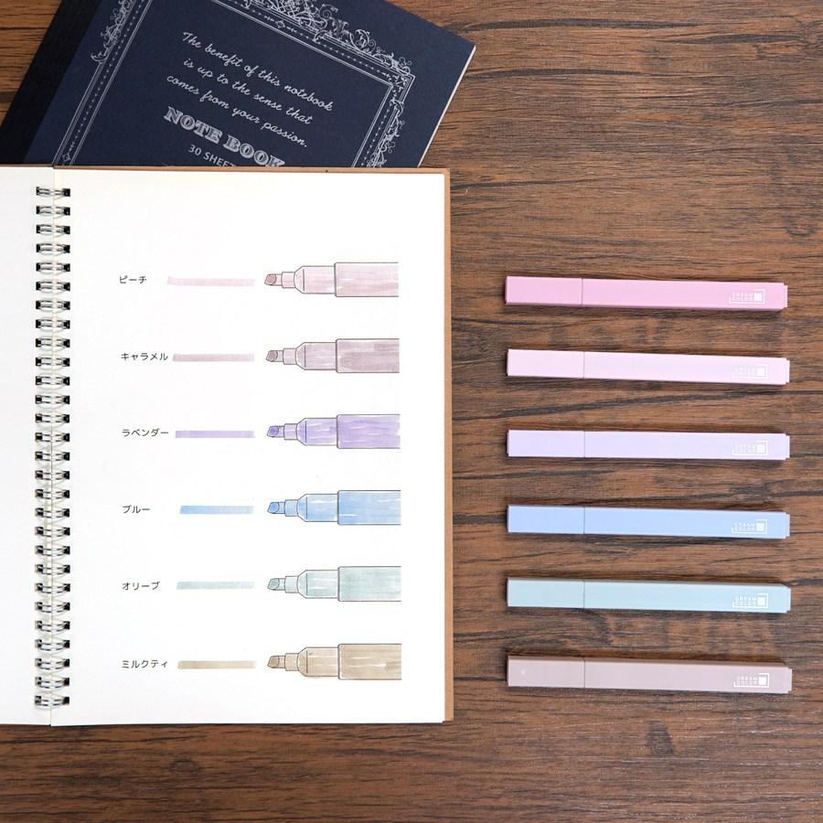 マイルドマーカー  12色セット くすみ 渋色 コンテ風 カラーペン ラインマーカー 目にやさしい |  | 03