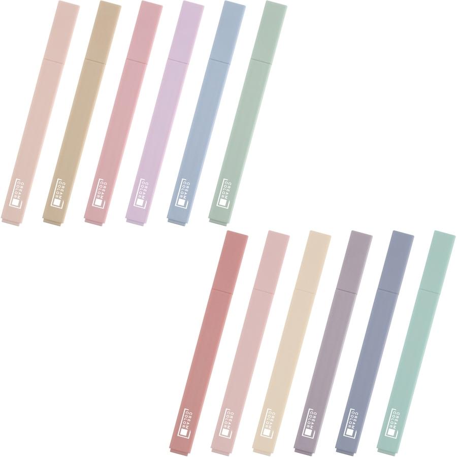 マイルドマーカー  12色セット くすみ 渋色 コンテ風 カラーペン ラインマーカー 目にやさしい |  | 06