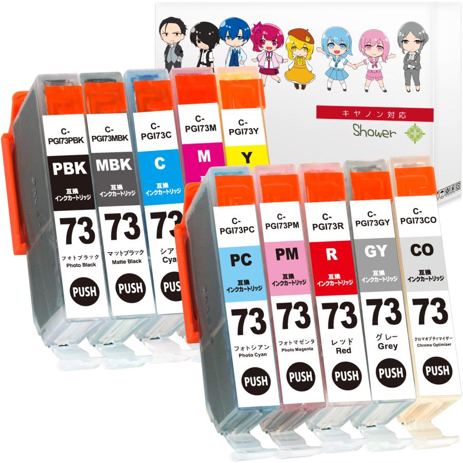 キヤノン PGI-73 (PBK/MBK/C/M/Y/PC/PM/R/GY/CO) 10色セット Canon 