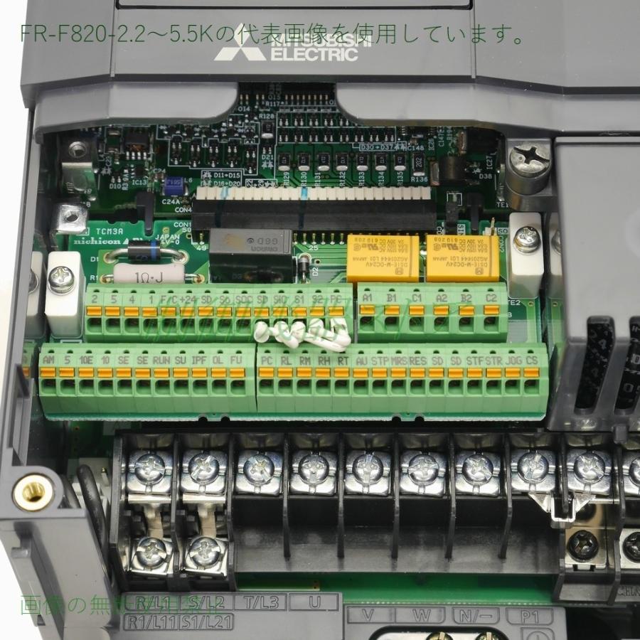 三菱電機 FR-F820-2.2K-1 三相200v 適用モータ容量:2.2kw 標準 三菱電機 FR-F820-2.2K-1 三相200v 適用モータ容量:2.2kw 標準
