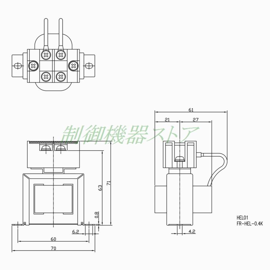 三菱電機 FR-HEL-0.4K 力率改善用DCリアクトル 適用インバータ 三菱電機 FR-HEL-0.4K 力率改善用DCリアクトル 適用インバータ