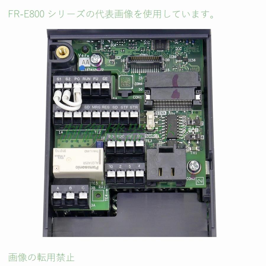 [納期未定] FR-E820-0.2K-1 三相200v 適用モータ容量:0.2kw 標準仕様 三菱電機 汎用インバータ :226-02:制御