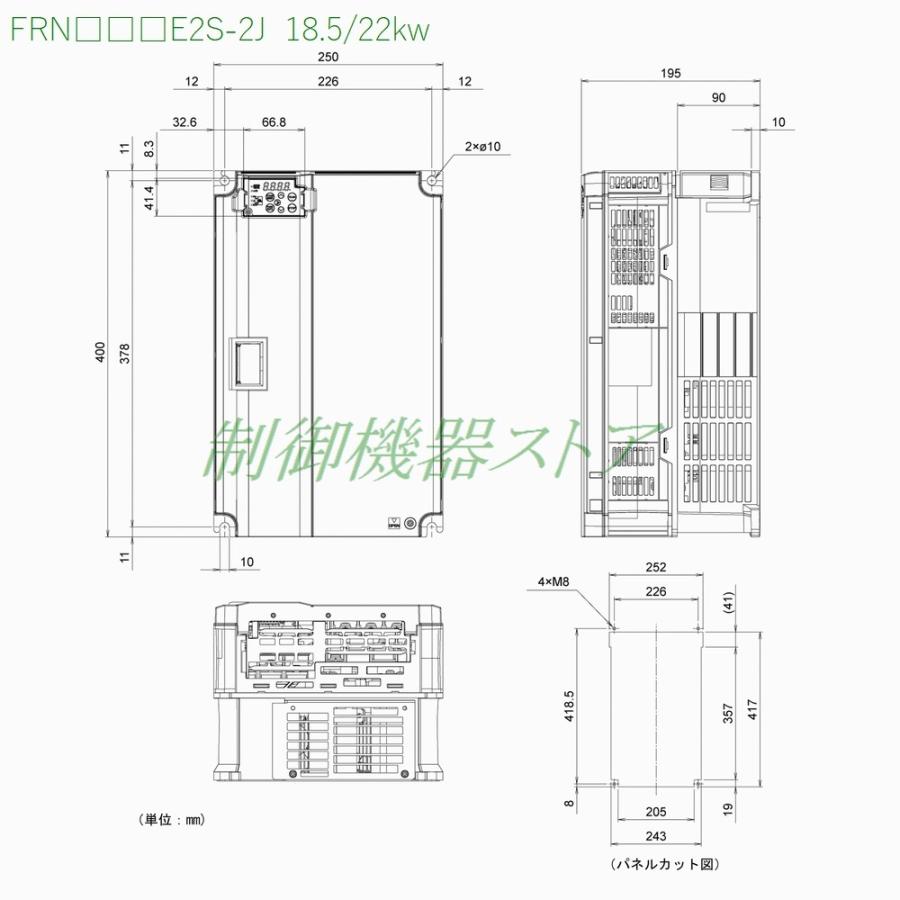 Frn22e2s 2j 3相0v 適用モータ容量 22kw 富士電機 インバータ Frenic Aceシリーズ 請求書 領収書可能 232 13 制御機器ストア 通販 Yahoo ショッピング