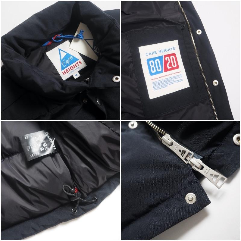 Cape HEIGHTS ケープハイツ ワイドフィットダウンベスト UNISEX Cape HEIGHTS ケープハイツ ワイドフィットダウンベスト UNISEX
