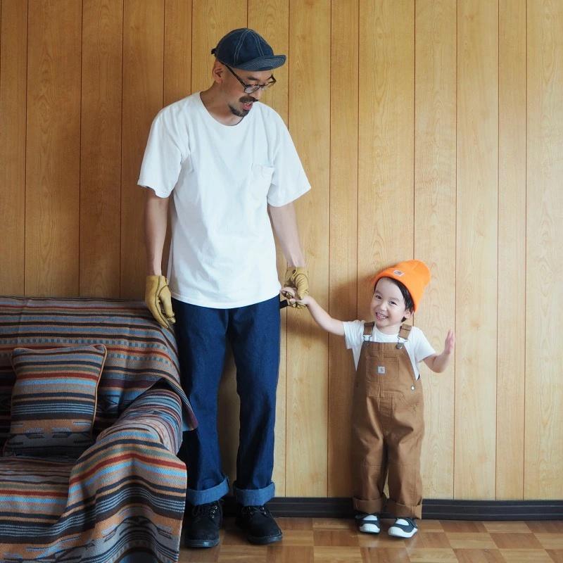 CARHARTT KIDS カーハートキッズ ブラウンダックオーバーオール #CM8609 CANVAS BIB OVERALL /  BROWN｜greenaddiction｜08