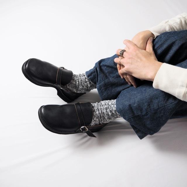 フェルナンドレザー チャイニーズ メリージェーン 希少メンズ オーロラ