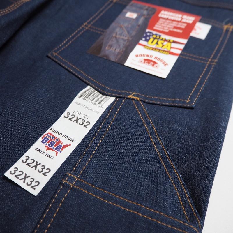 ROUND HOUSE ラウンドハウス MADE IN USA デニムペインター ROUND HOUSE ラウンドハウス MADE IN USA デニムペインター