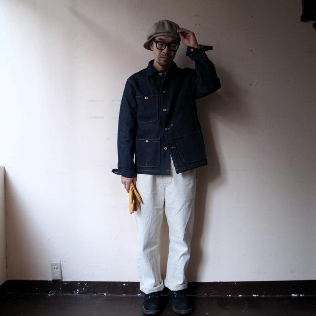 TELLASON STOCK テラソンストック デニムカバーオール COVERALL JACKET 