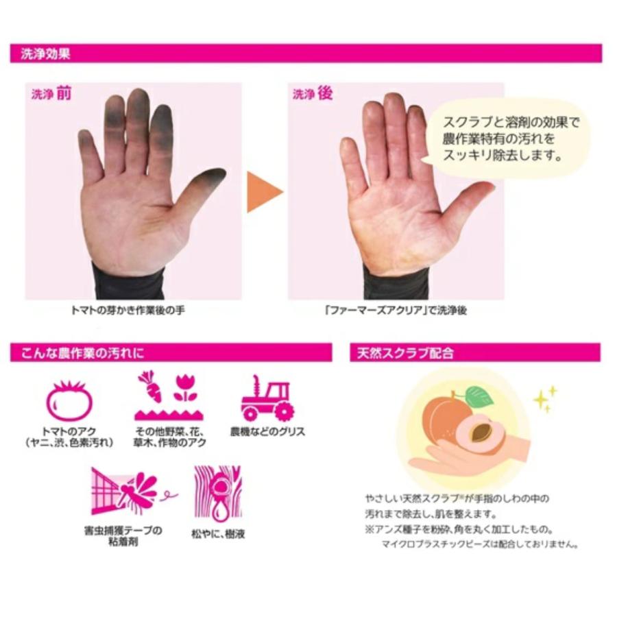 ハンドソープ ファーマーズ アクリア 100G ニイタカ 農業 農作業 殺菌 手洗い 園芸 家庭園芸 家庭菜園 ガーデニング |  | 02