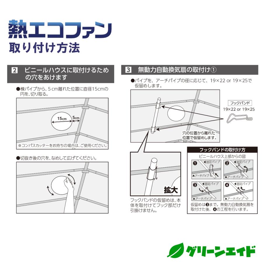 ハウス用  換気扇 熱エコファン熱エコ扇 換気 排熱 保温 ビニールハウス パイプハウス 園芸 農業 |  | 04