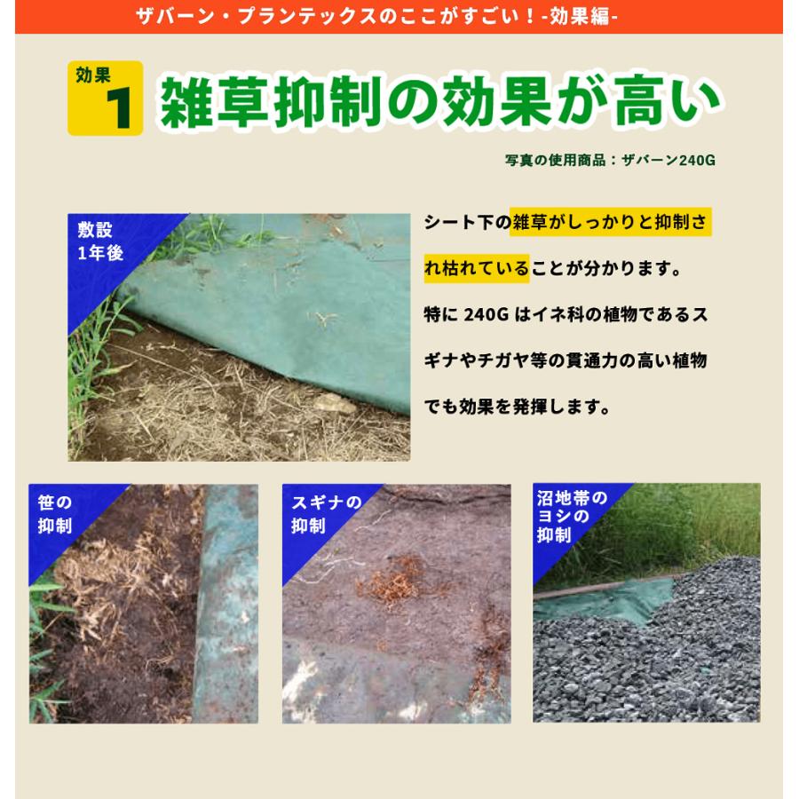 DuPont（デュポン） 防草シート ザバーン 240 2m×30m 60平米 ぼうそう