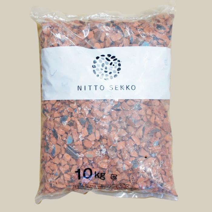 NITTO SEKKO 砂利 国産 瓦砂利 アーモンドクレイチップ 約1.5cm 20kg