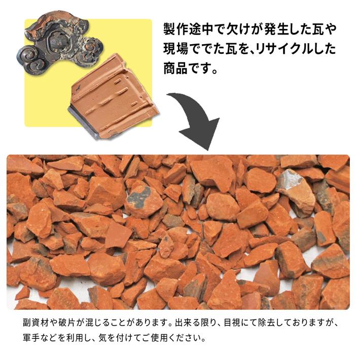 NITTO SEKKO 砂利 NITTOSEKKO 国産 瓦砂利 アーモンドクレイチップ 約