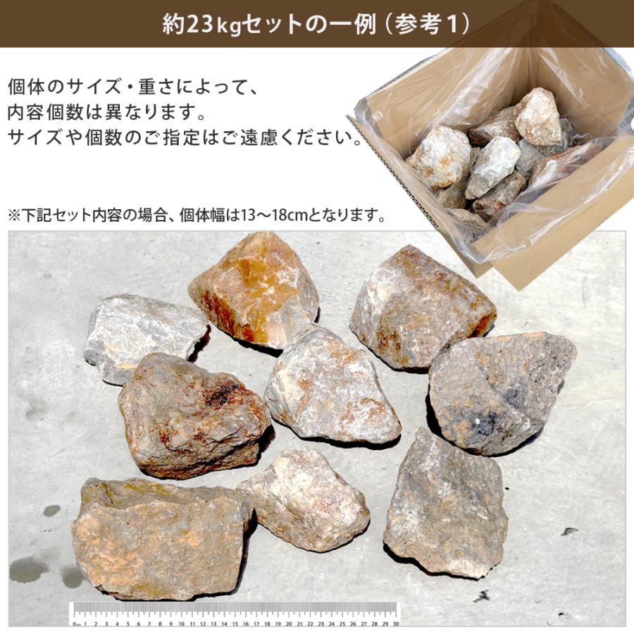 NITTO SEKKO 砂利 栗石 五島蝋石 ベージュ ブラウン グレー 約10〜20cm