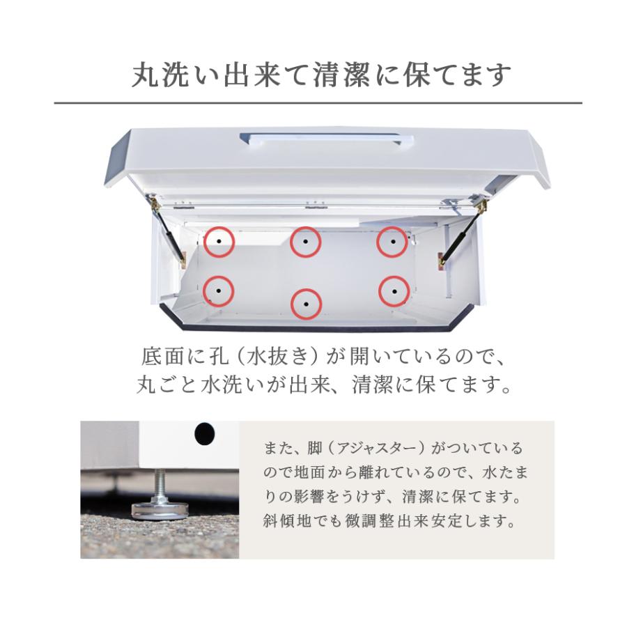 NITTO SEKKO ゴミ箱 屋外 大型 大容量 おしゃれ 完成品 ごみ ダスト
