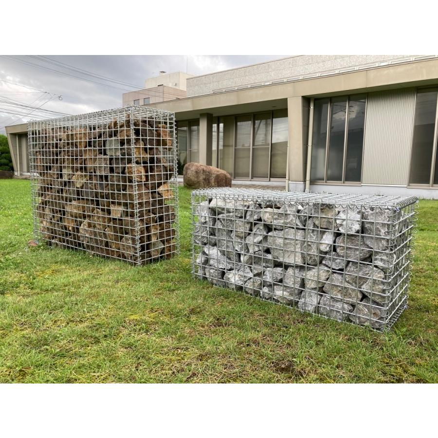 宅送 クーポン付 蛇篭 ガビオン 個人直送可 Nittosekko ガビオーネ W10 D300 H900mm 砂利 砕石 天然石 自然石 蛇籠 じゃかご組み立て備品付 砂利は別売