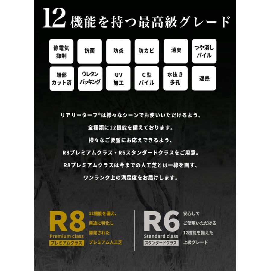 人工芝 ロール 1m×10m 10平米 芝丈 25mm パイル 芝生 マット リアル GF リアリーターフ ミドル+ ミドルプラス |  | 05