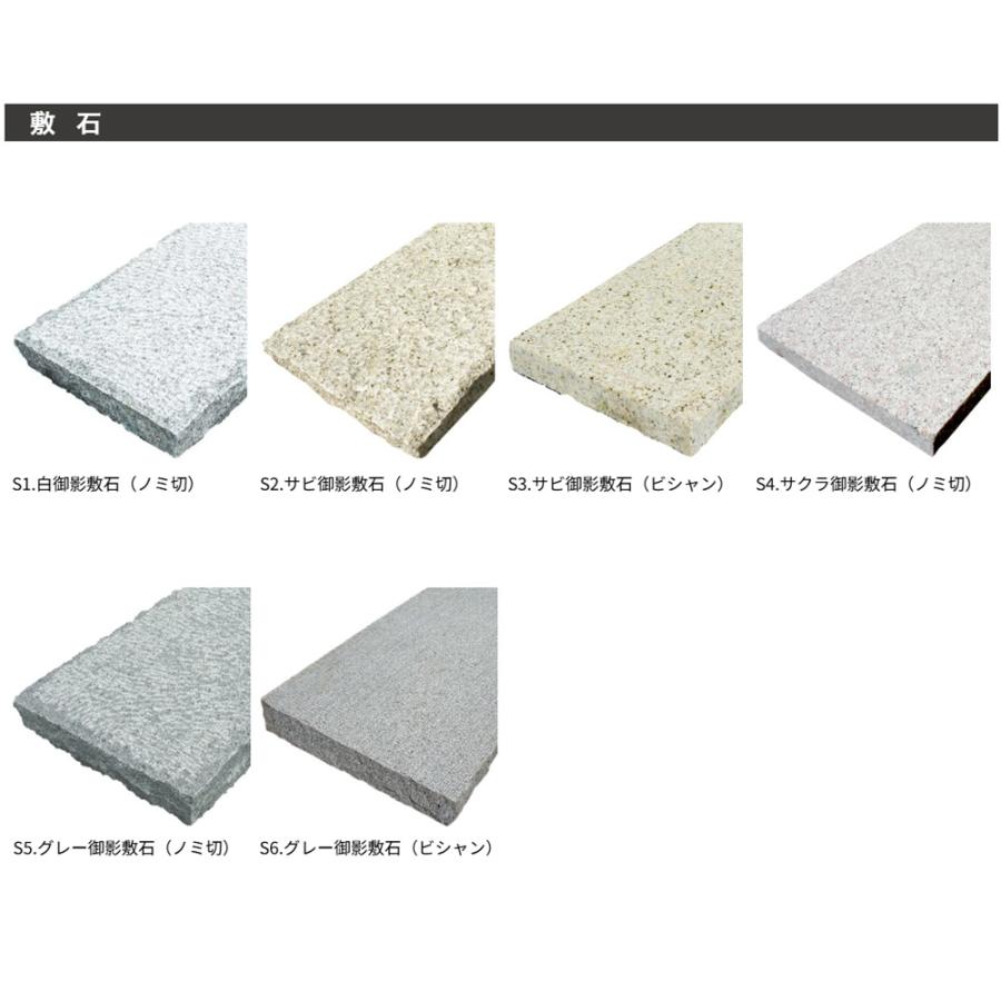 NITTO SEKKO 石材サンプル NITTOSEKKO 最大3種類サンプル 乱形石 敷石