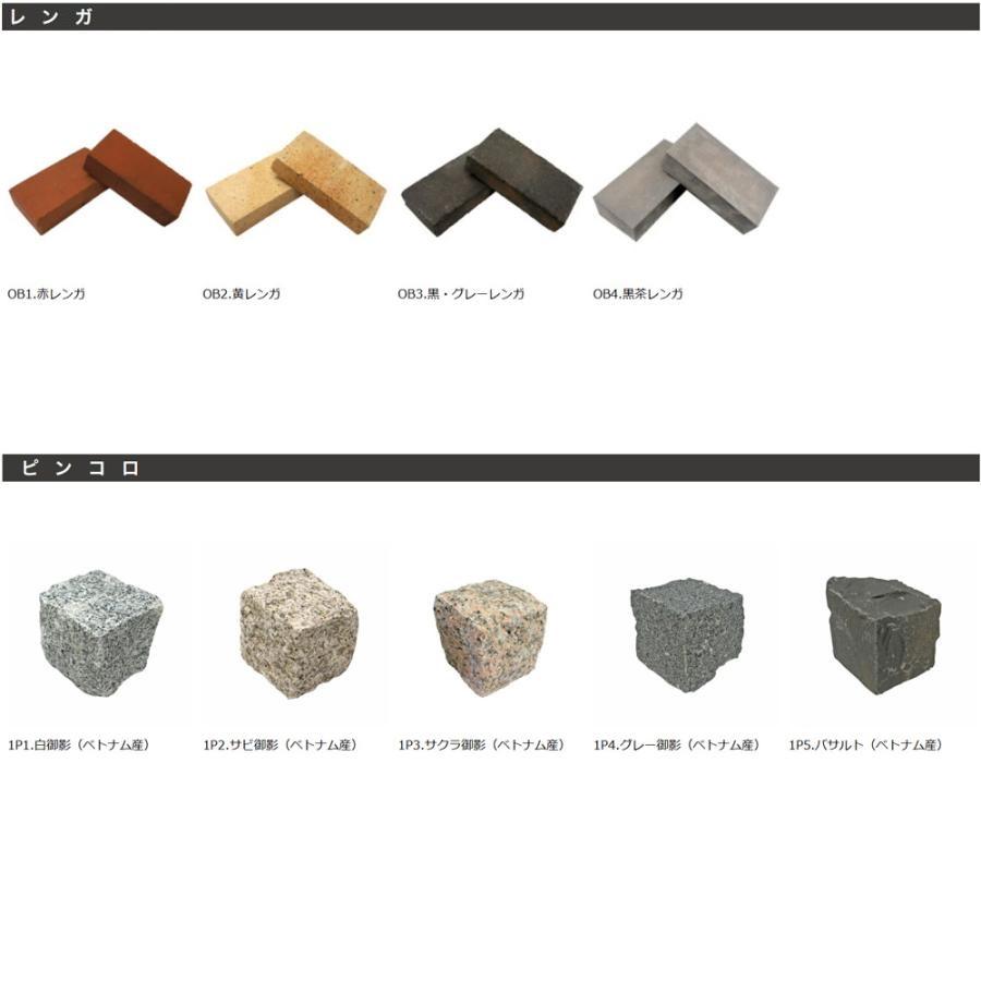 3種類の石 NITTO SEKKO 石材サンプル NITTOSEKKO 最大3種類サンプル 乱形石 敷石