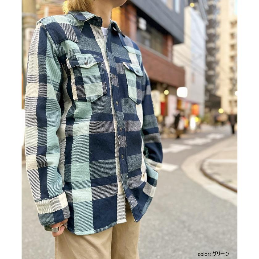 【日本製】オールドベティーズ【OLD BETTY’S】Flannel Check Western Long Shirts｜greenbowl｜04